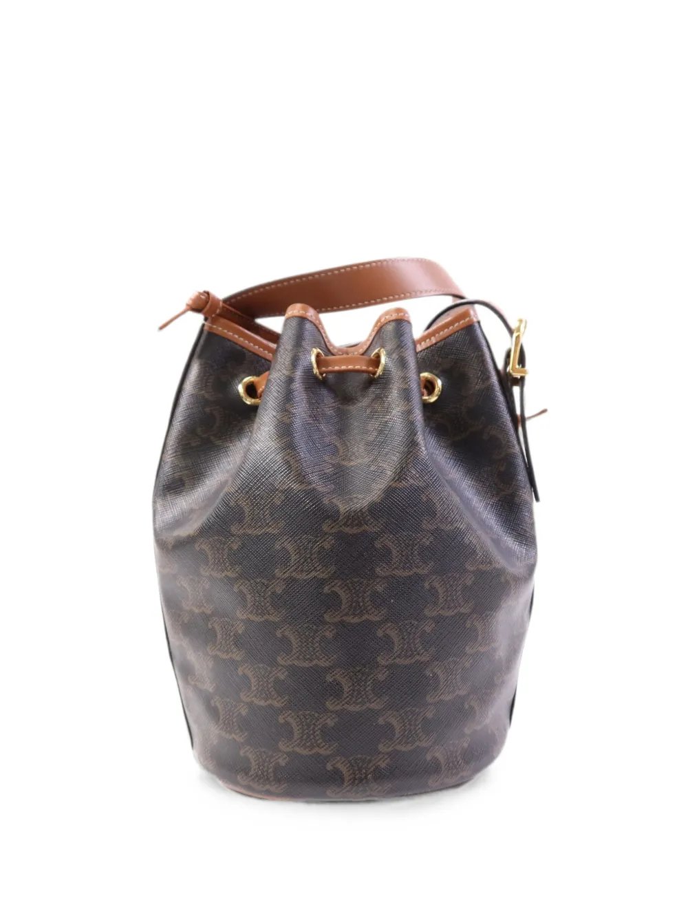 Triomphe drawstring bucket bag