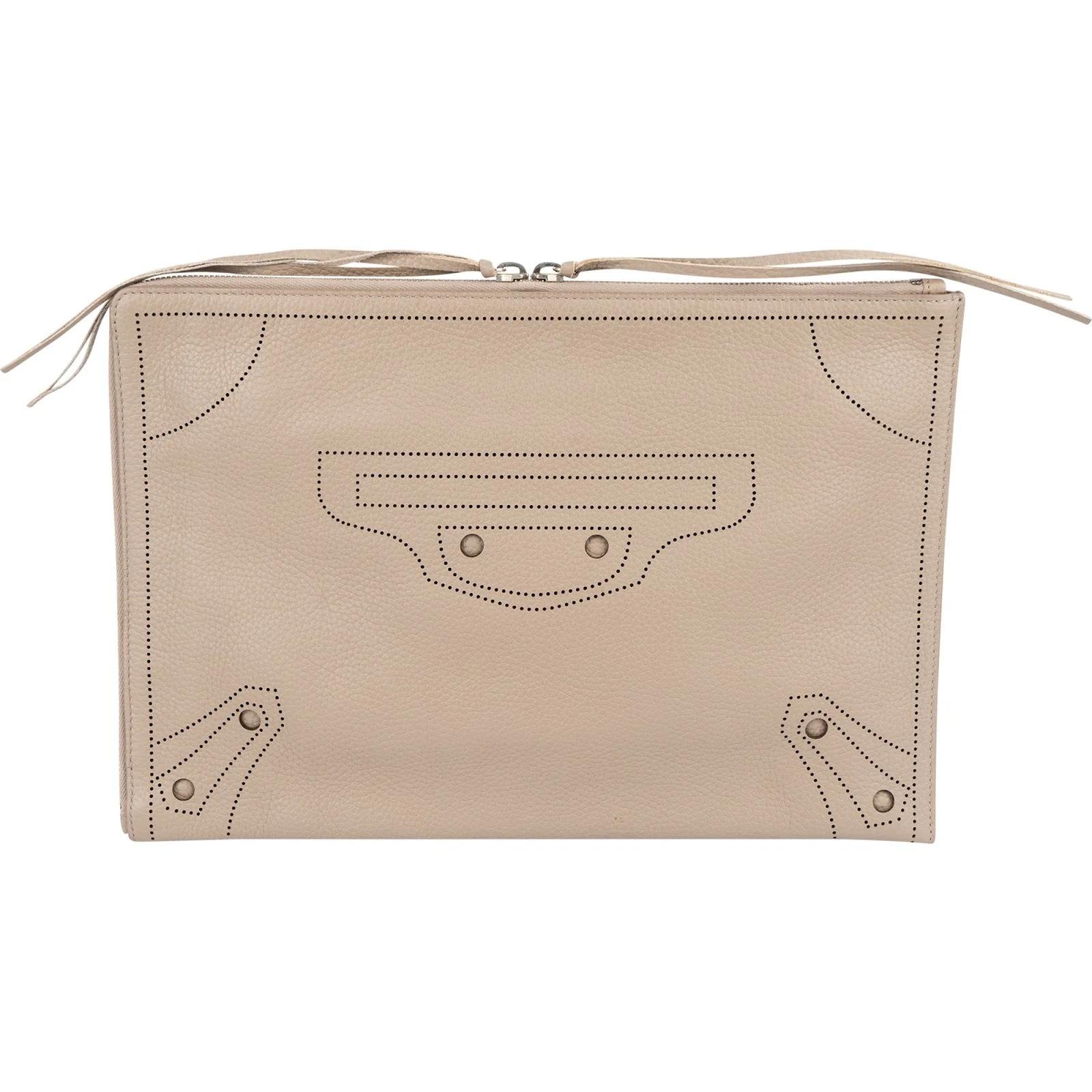 Blackout leather handbag