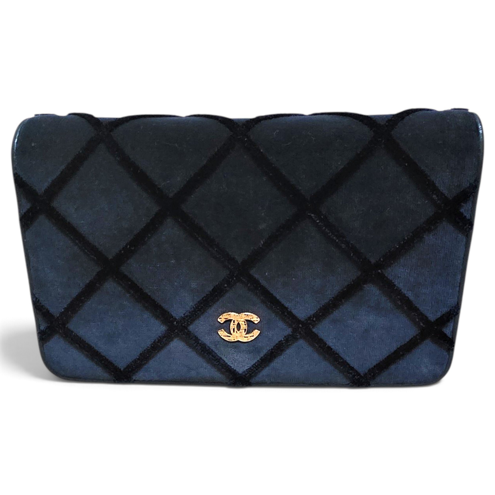 Wallet On Chain Timeless/Classique velvet handbag