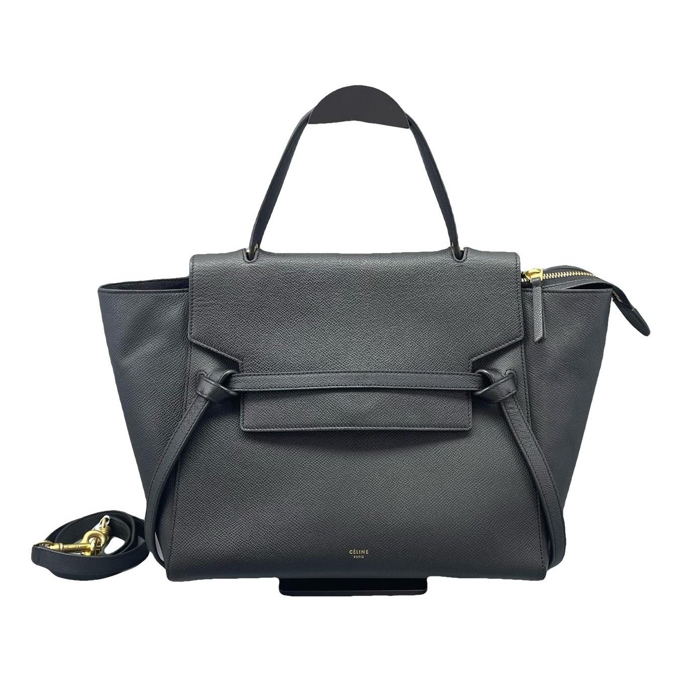 Belt leather handbag