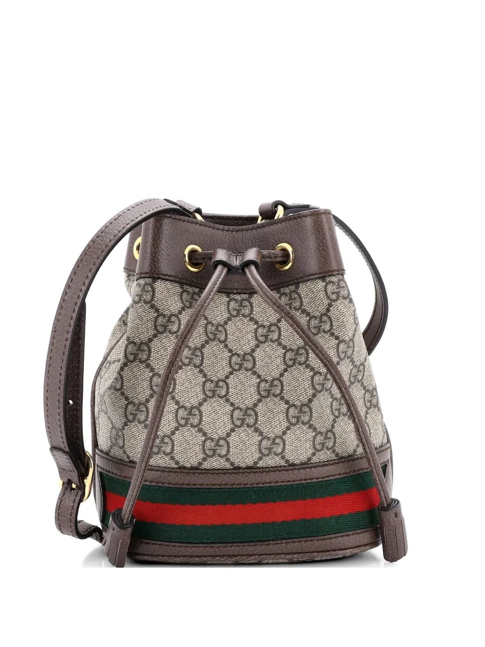 Ophidia GG Coated Canvas Mini bucket bag