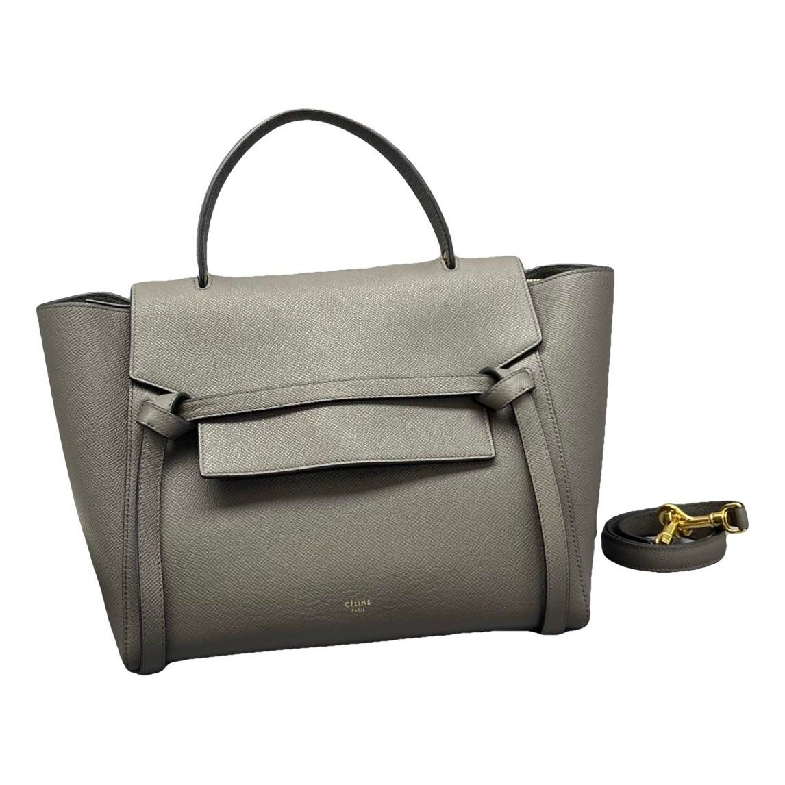 Belt leather handbag