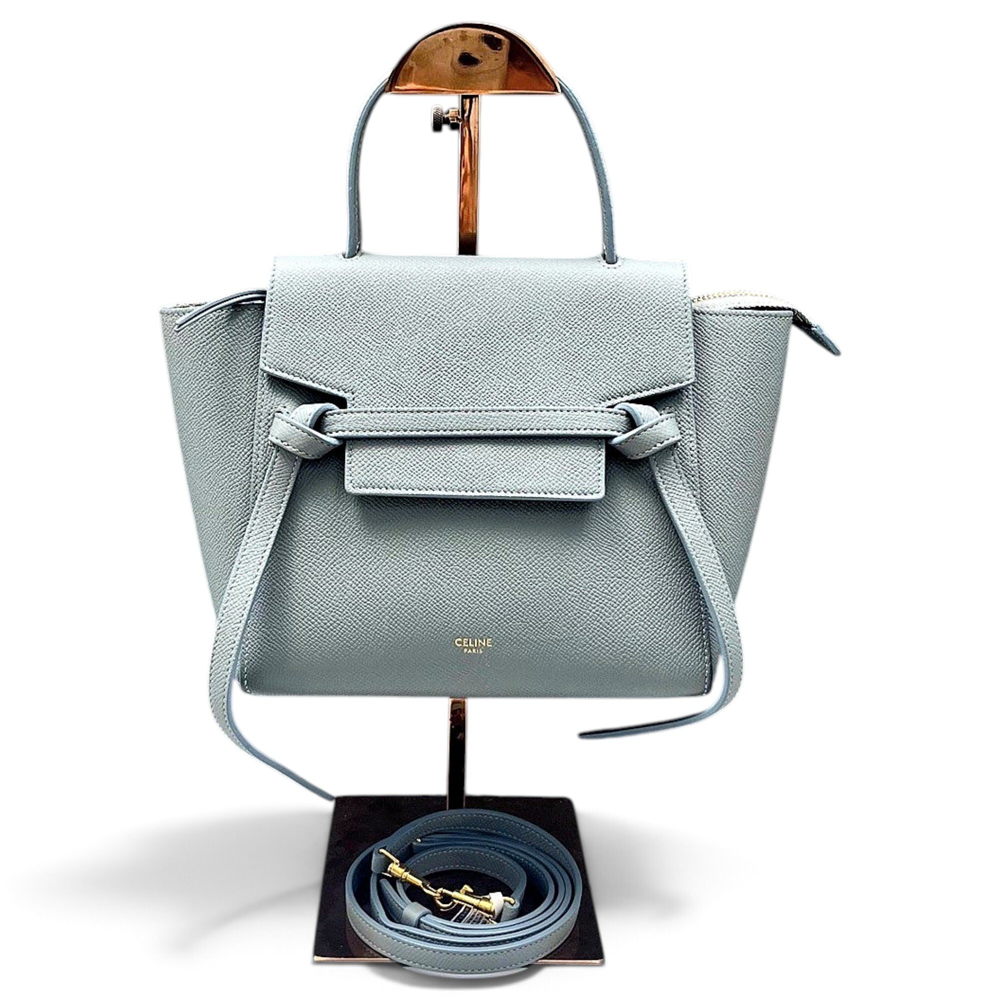 Belt leather handbag
