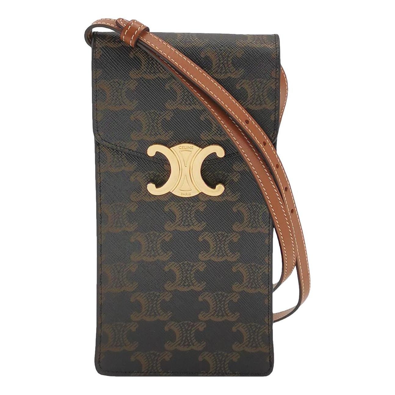 Triomphe leather crossbody bag