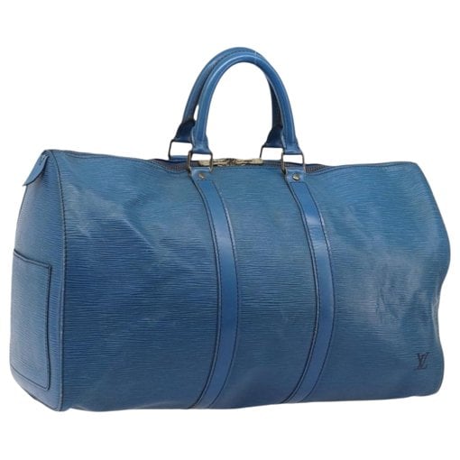 Keepall leather travel bag