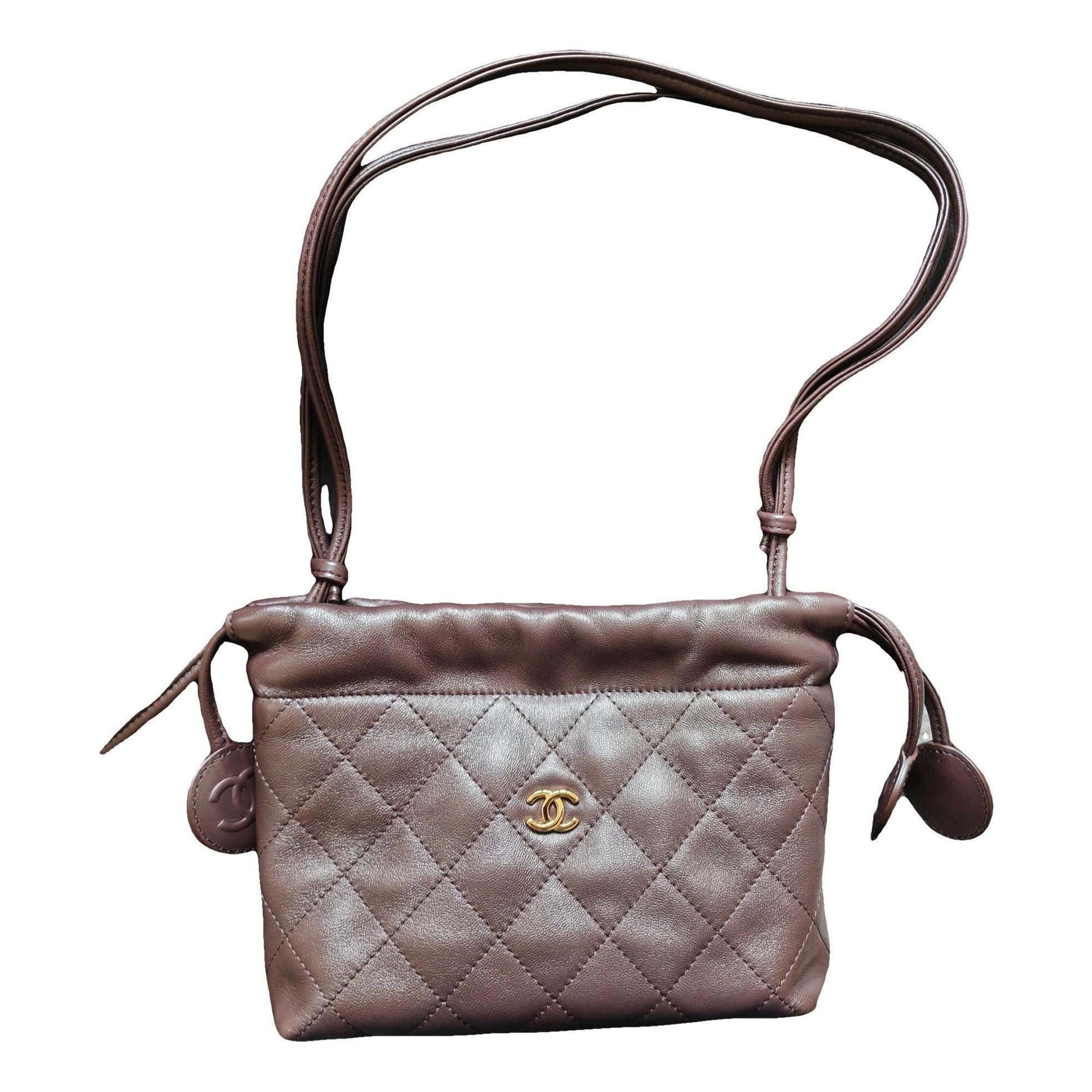 Leather clutch bag