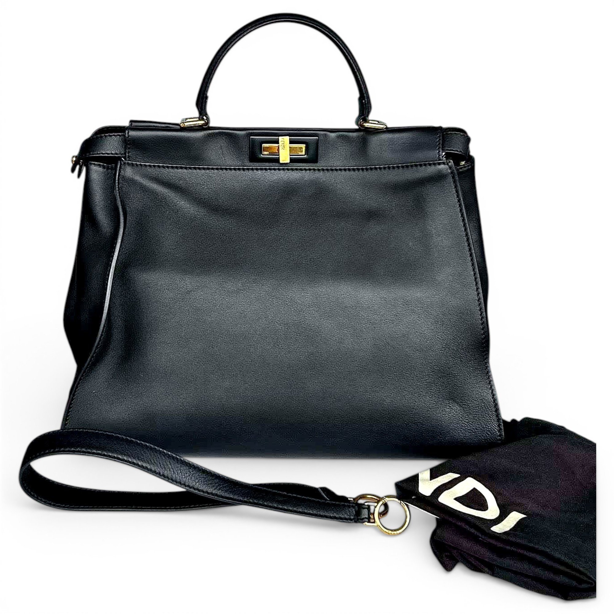 Peekaboo leather handbag