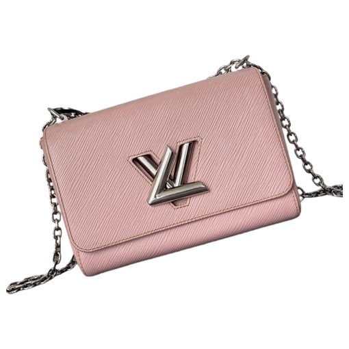 Twist leather handbag