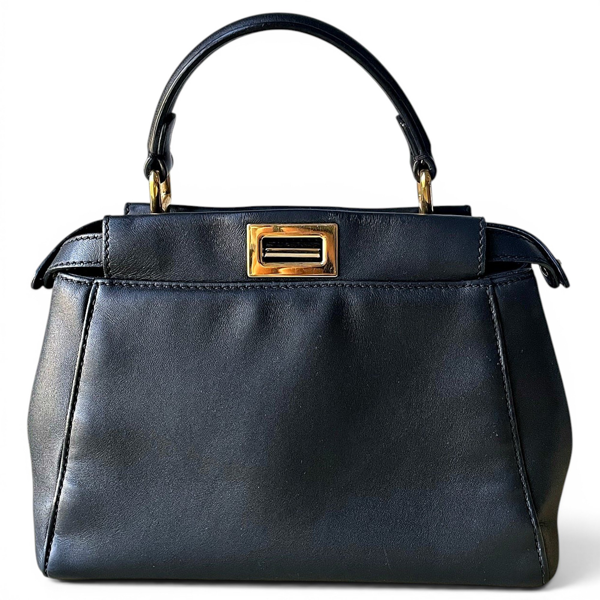 Peekaboo leather handbag