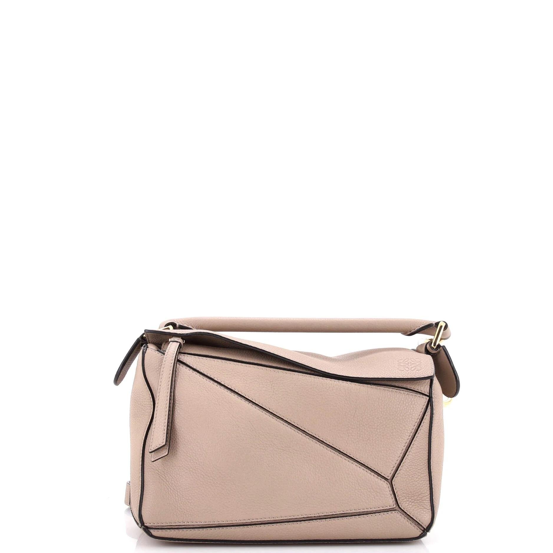 Puzzle leather satchel