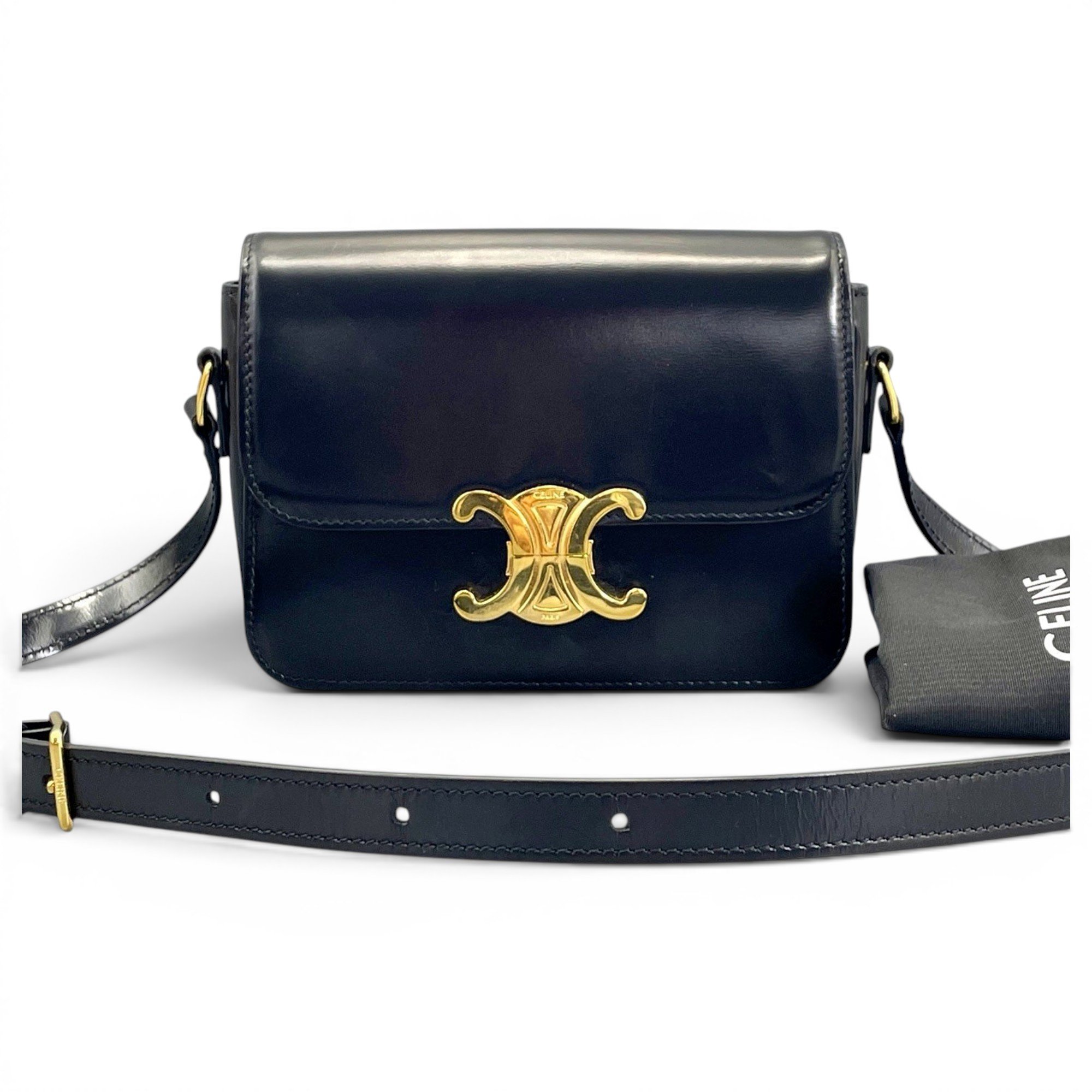 Triomphe leather handbag