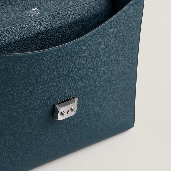 Bleu De Prusse Sac a Depeches Light 1-37 Briefcase