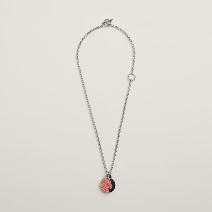Orange Field Carrousel Necklace
