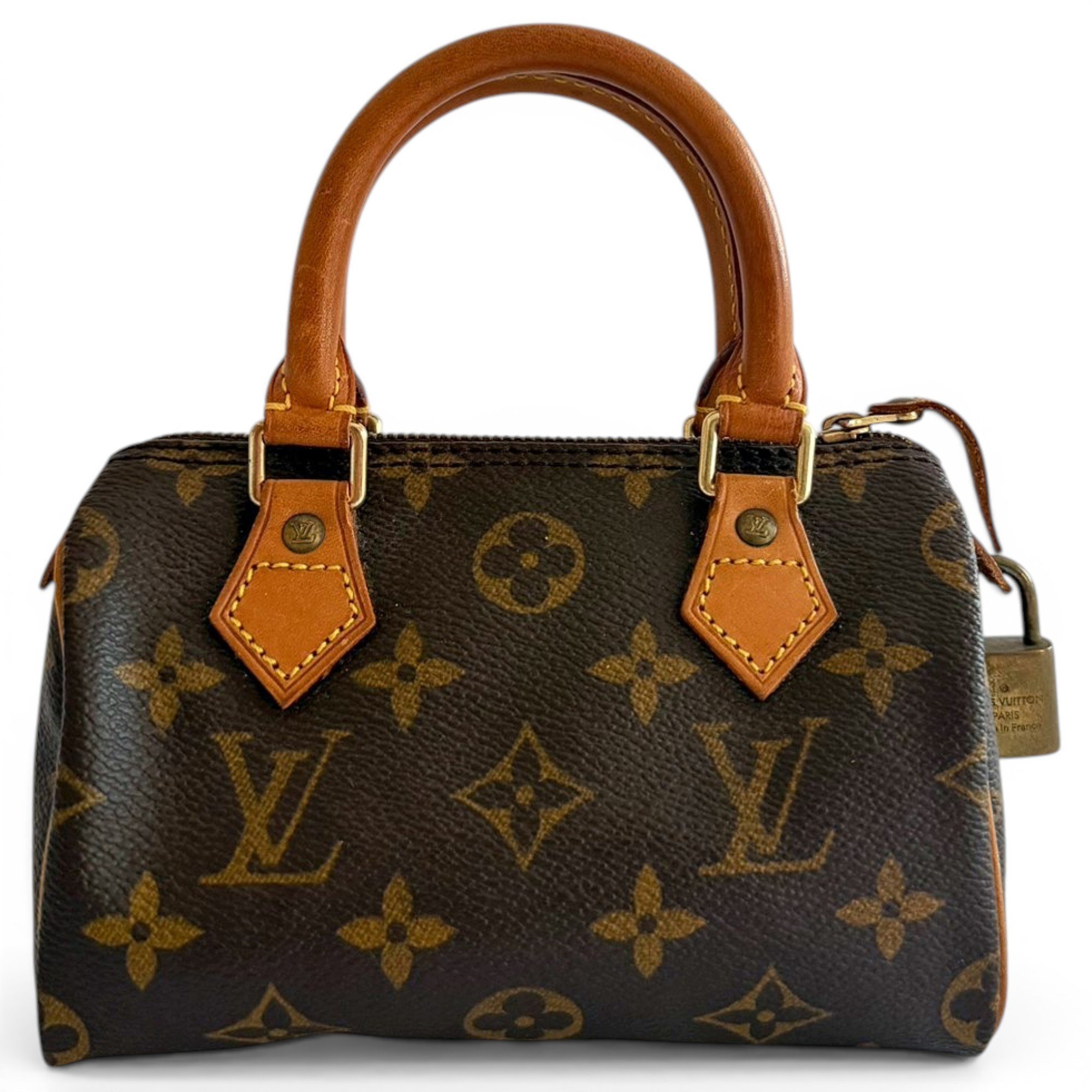 Nano Speedy / Mini HL leather handbag