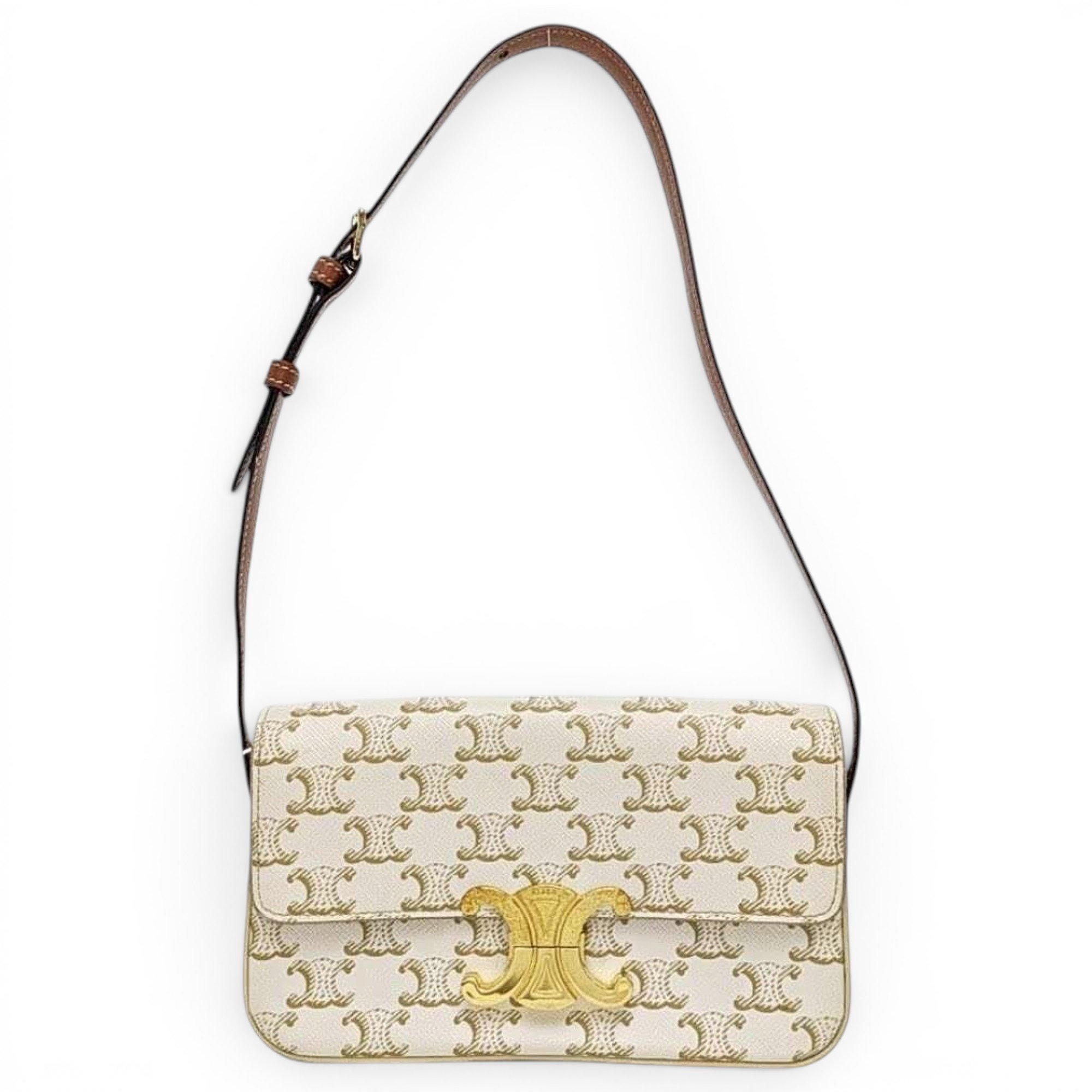 Triomphe Long leather handbag