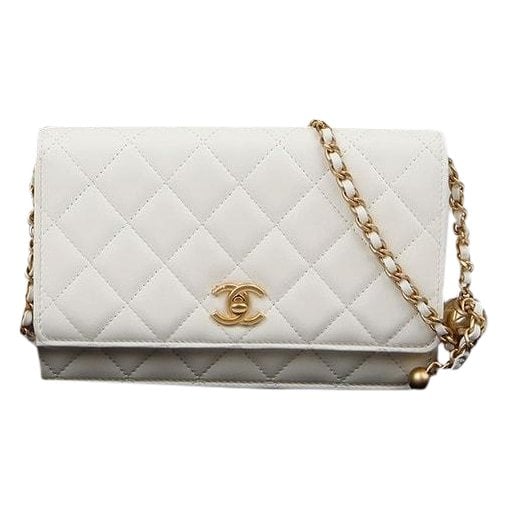 Leather clutch bag