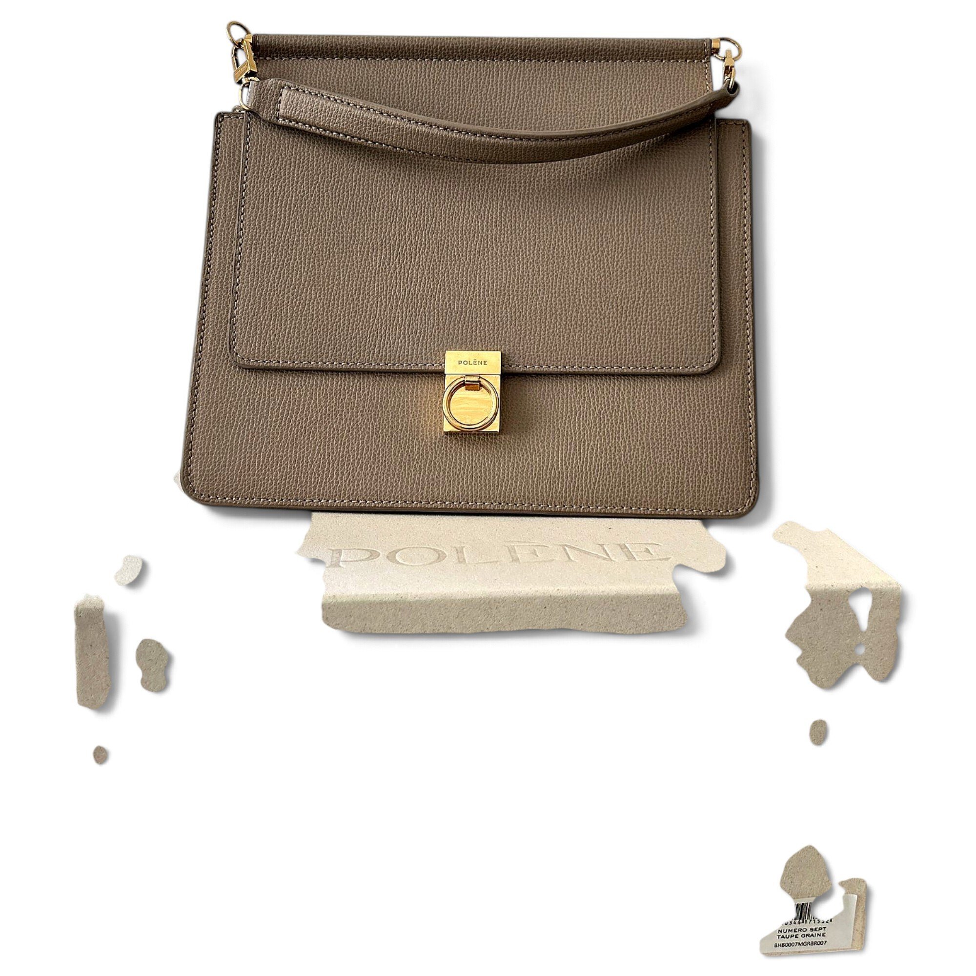 Polene Numéro Sept leather crossbody bag