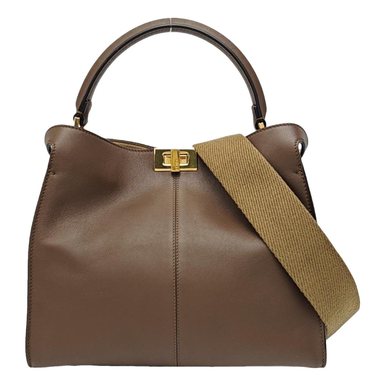 Peekaboo leather handbag