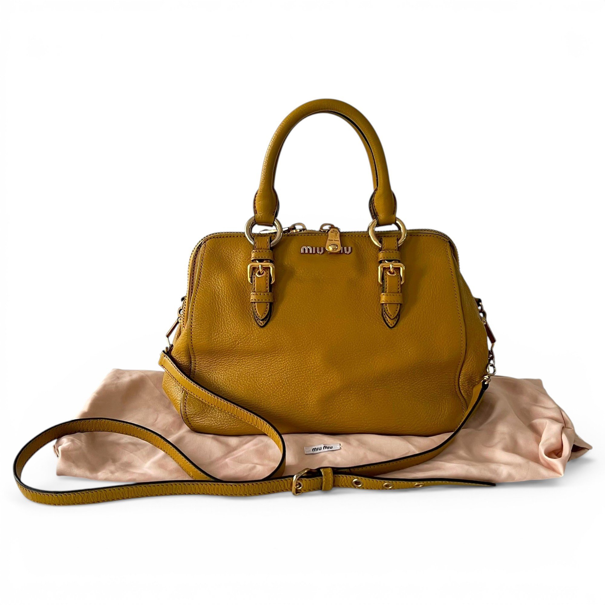 Madras leather handbag