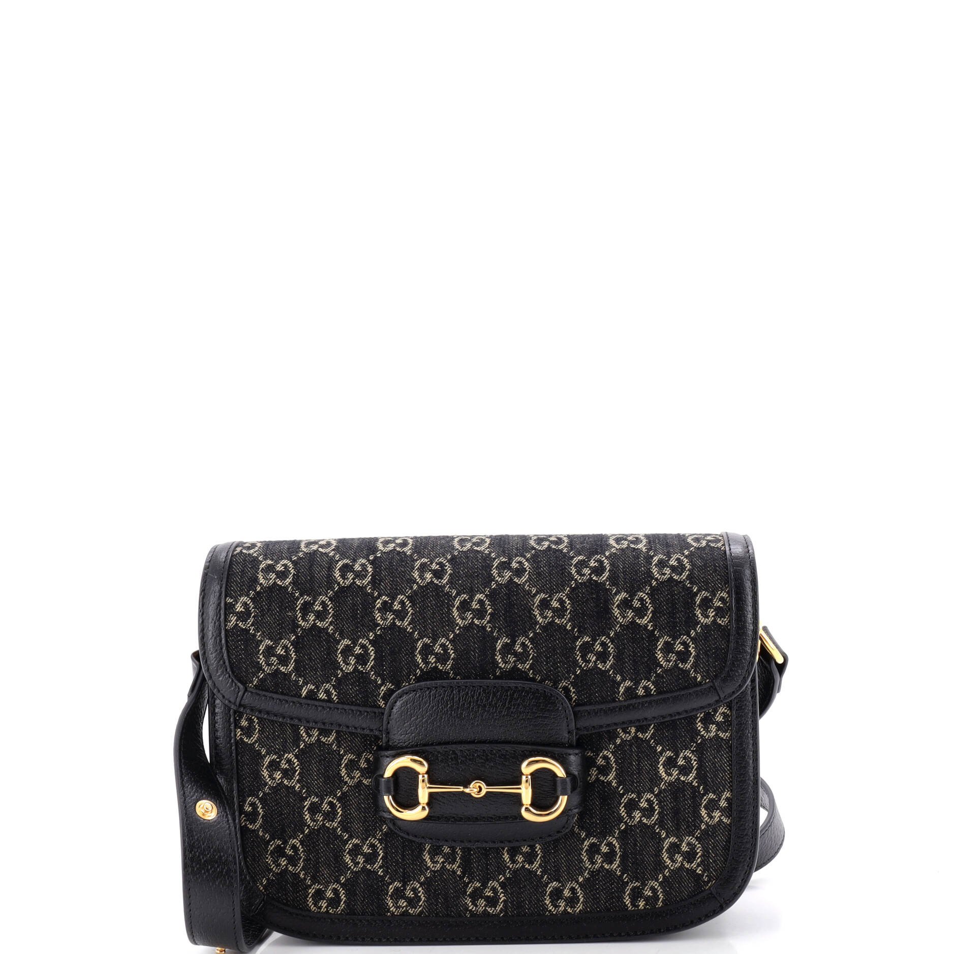 Horsebit 1955 Shoulder Bag GG Denim Small
