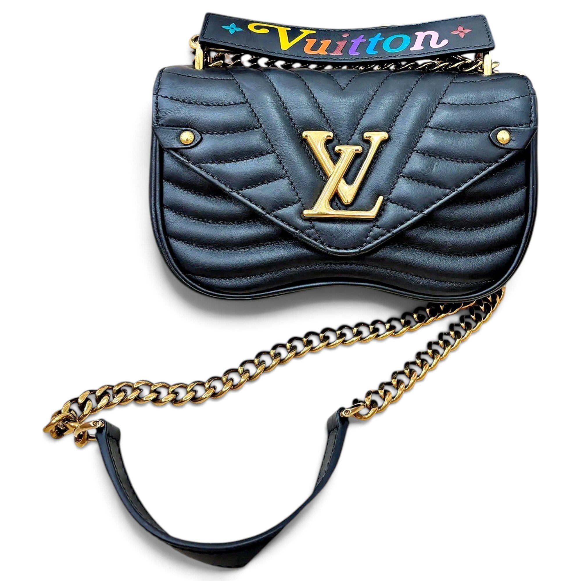 New Wave leather handbag
