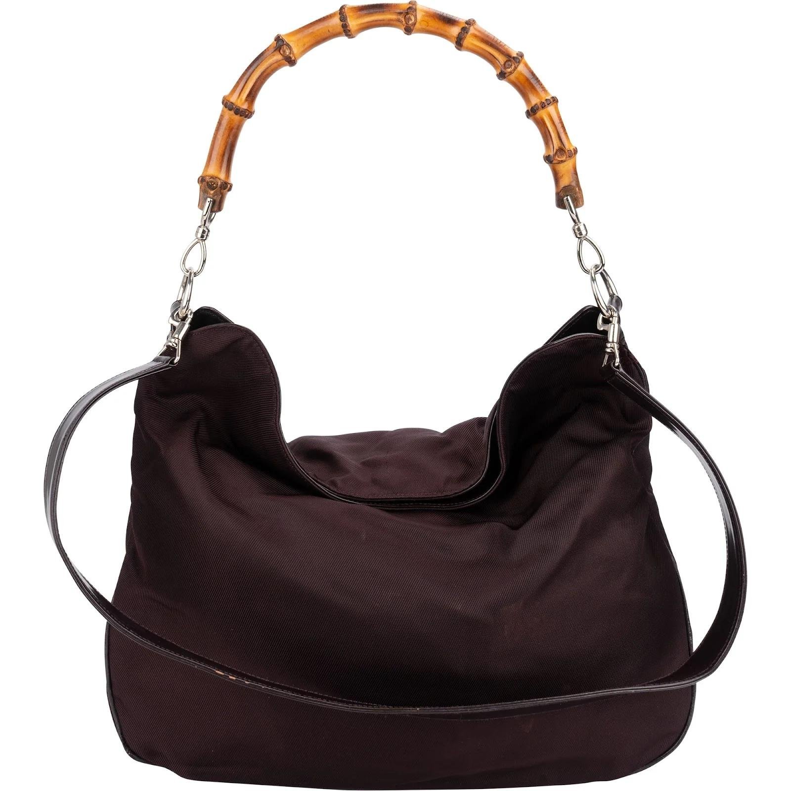 Bamboo leather handbag