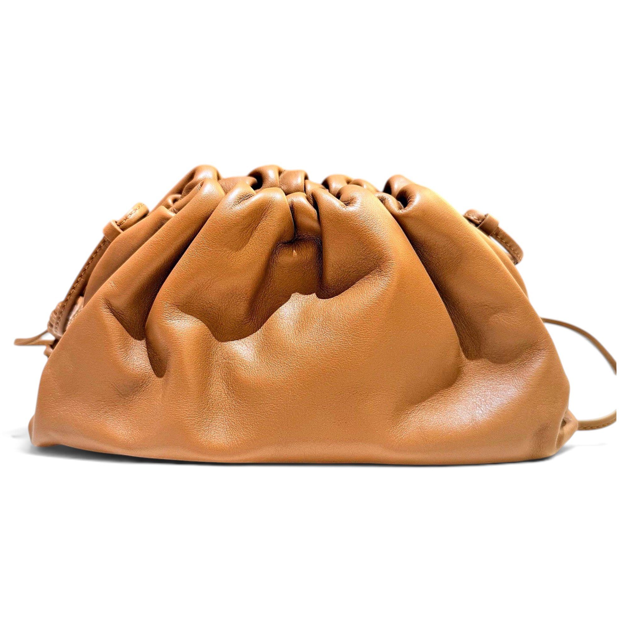 Pouch leather handbag