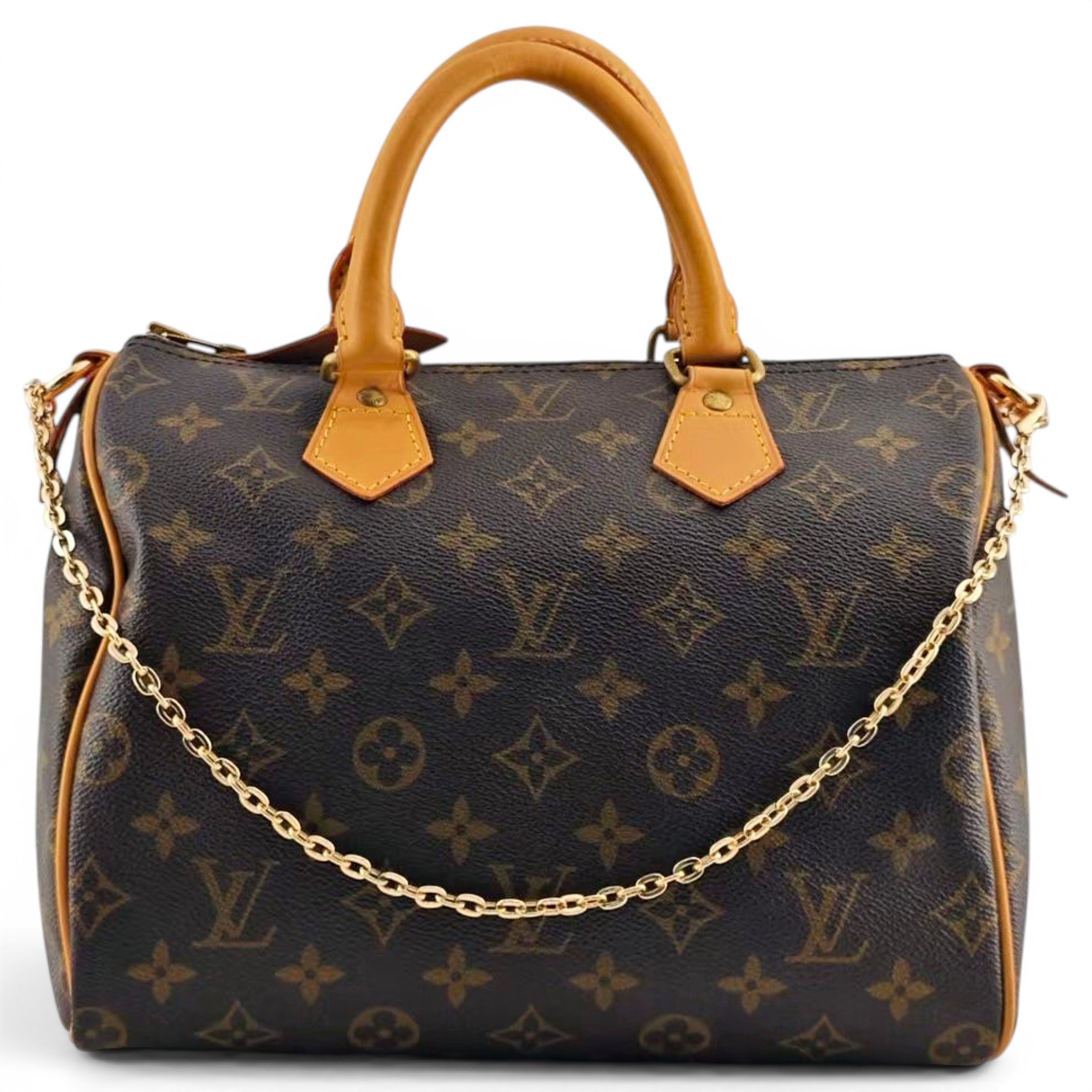 Speedy leather handbag