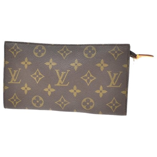 Double zip leather clutch bag