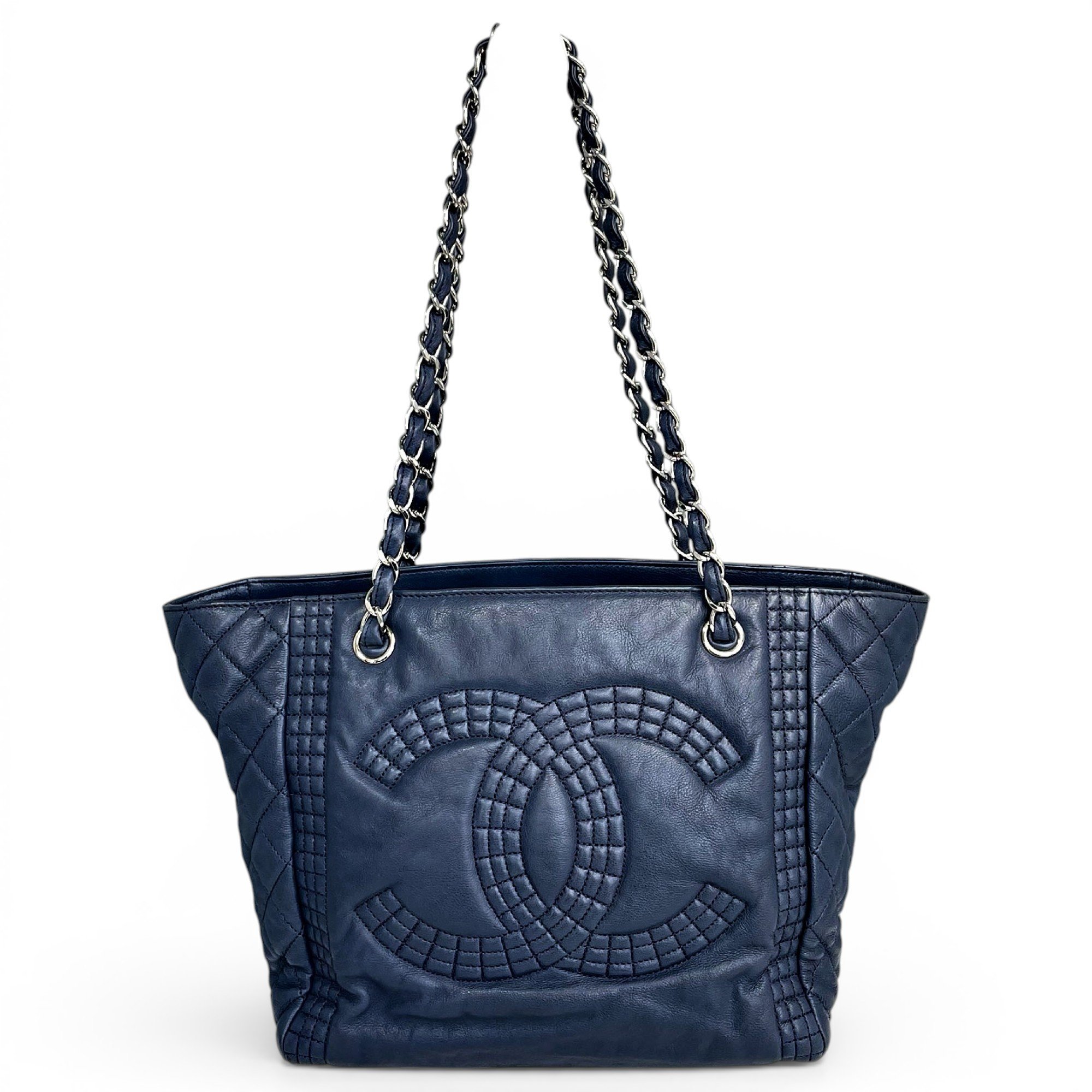 Grand shopping leather tote