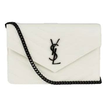 Saint Laurent Portefeuille enveloppe leather crossbody bag