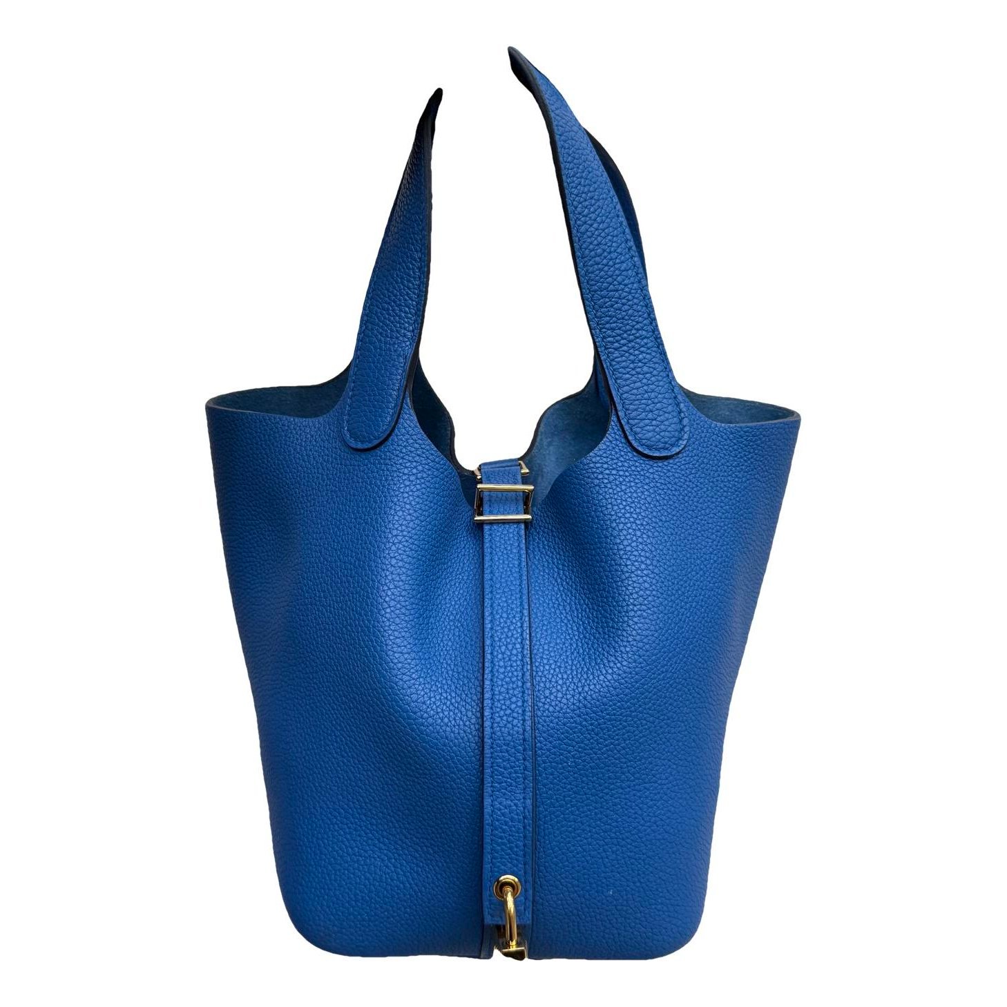 Picotin leather tote