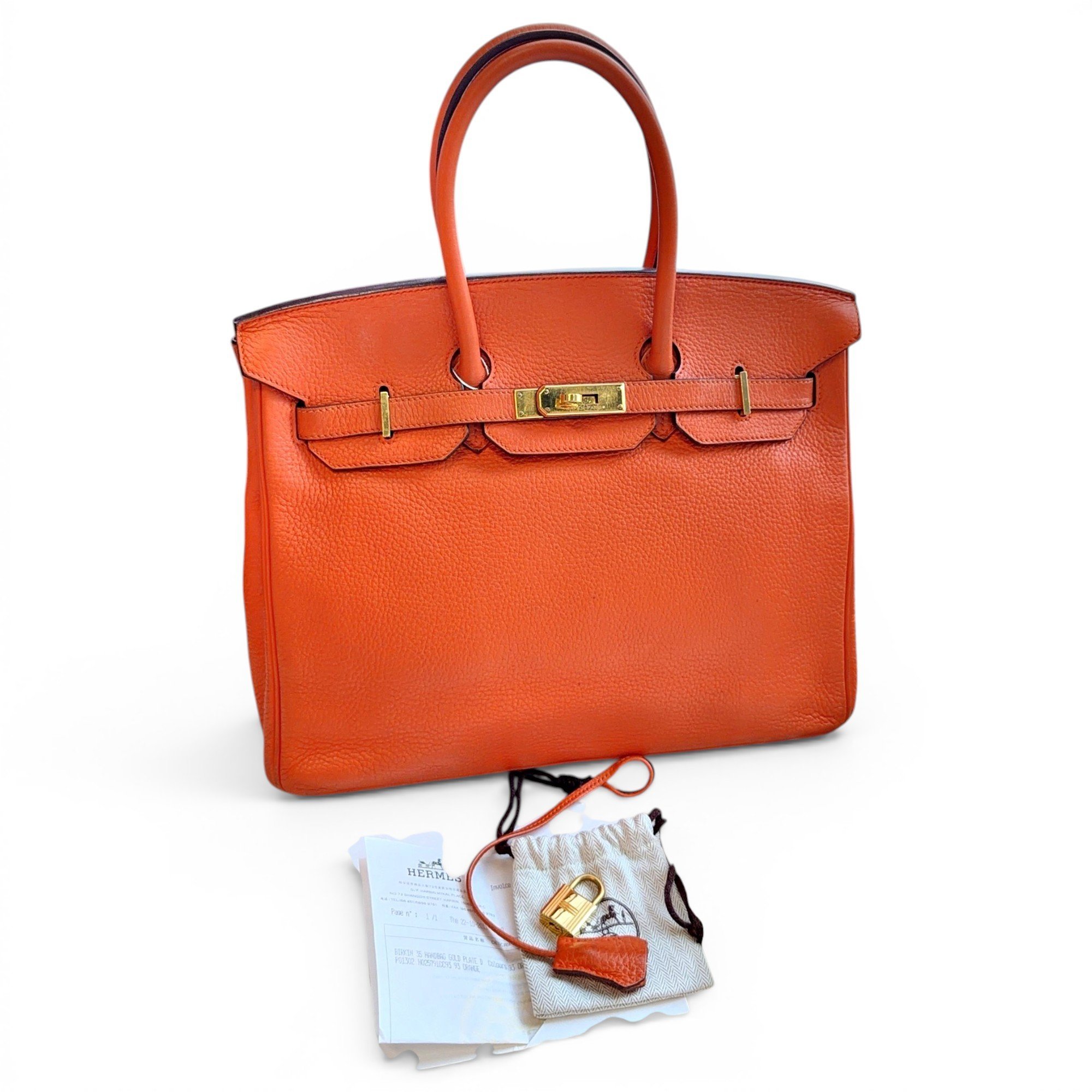 Birkin 35 leather handbag