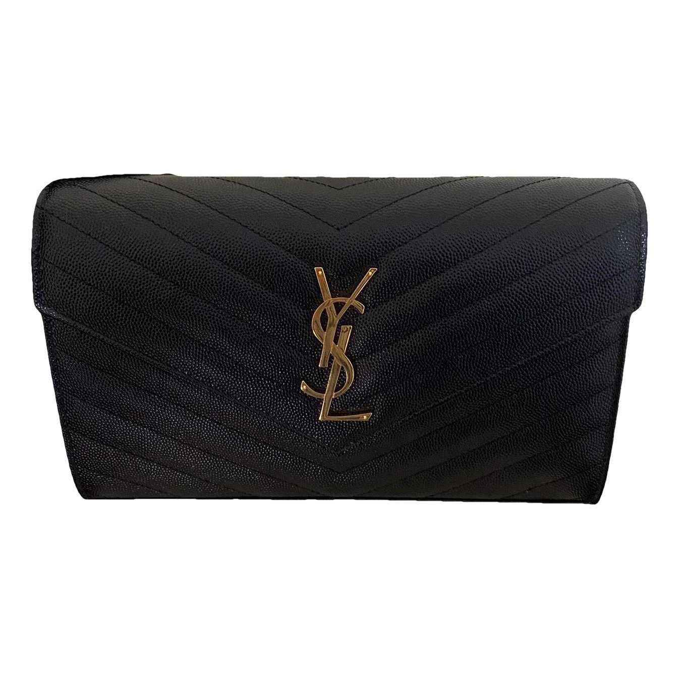 Portefeuille enveloppe leather crossbody bag