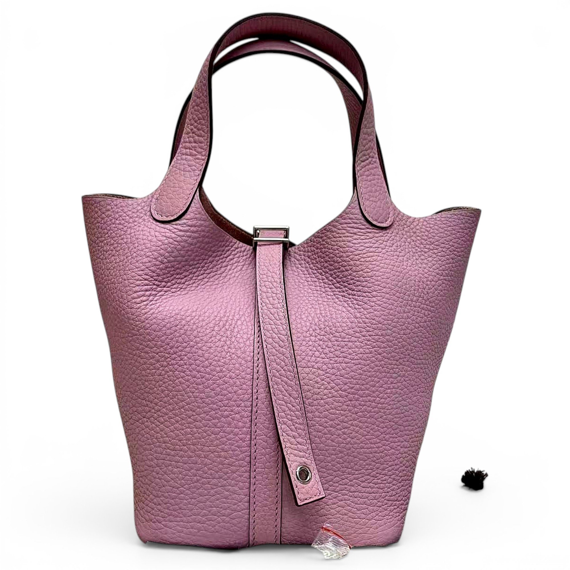 Picotin leather tote