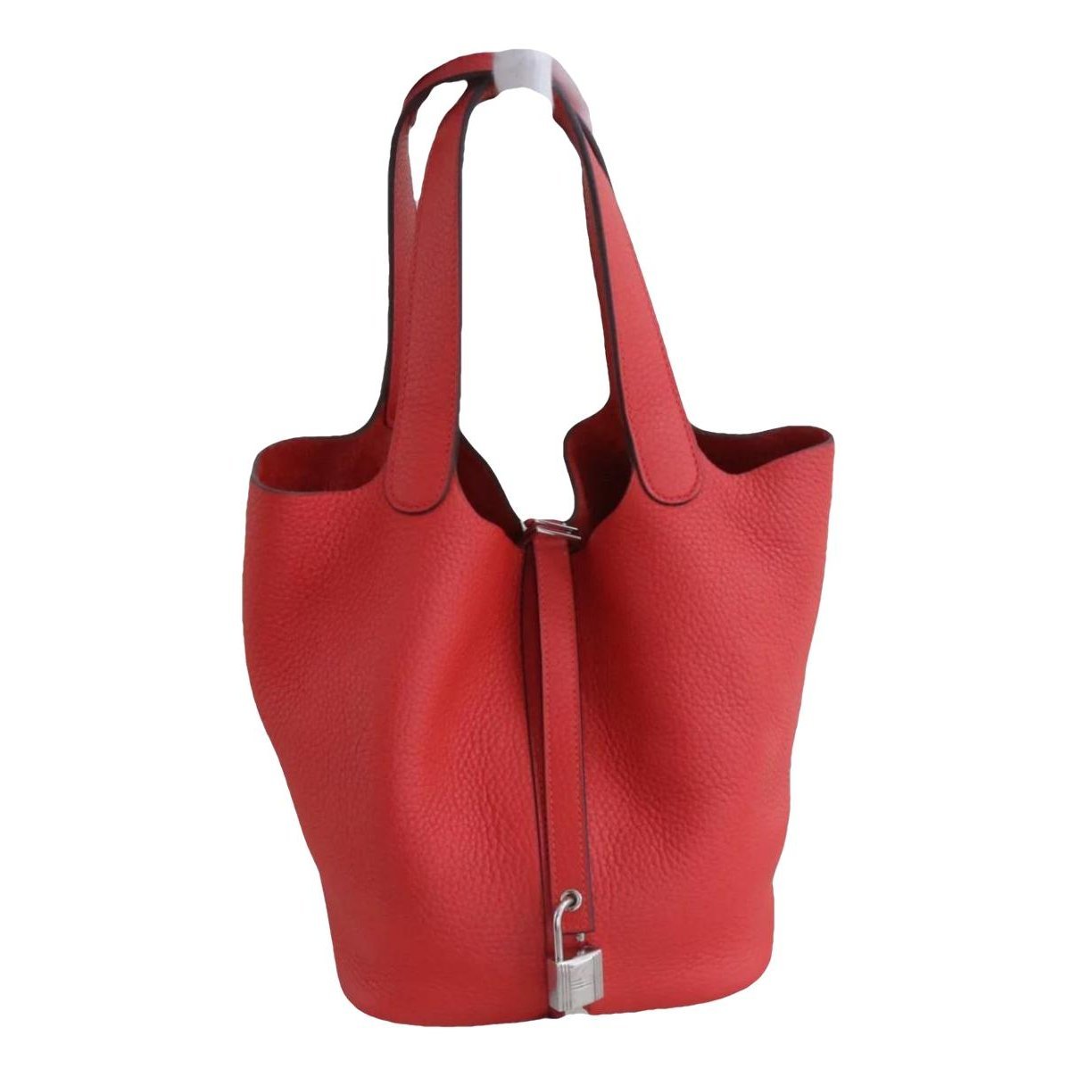 Picotin leather tote