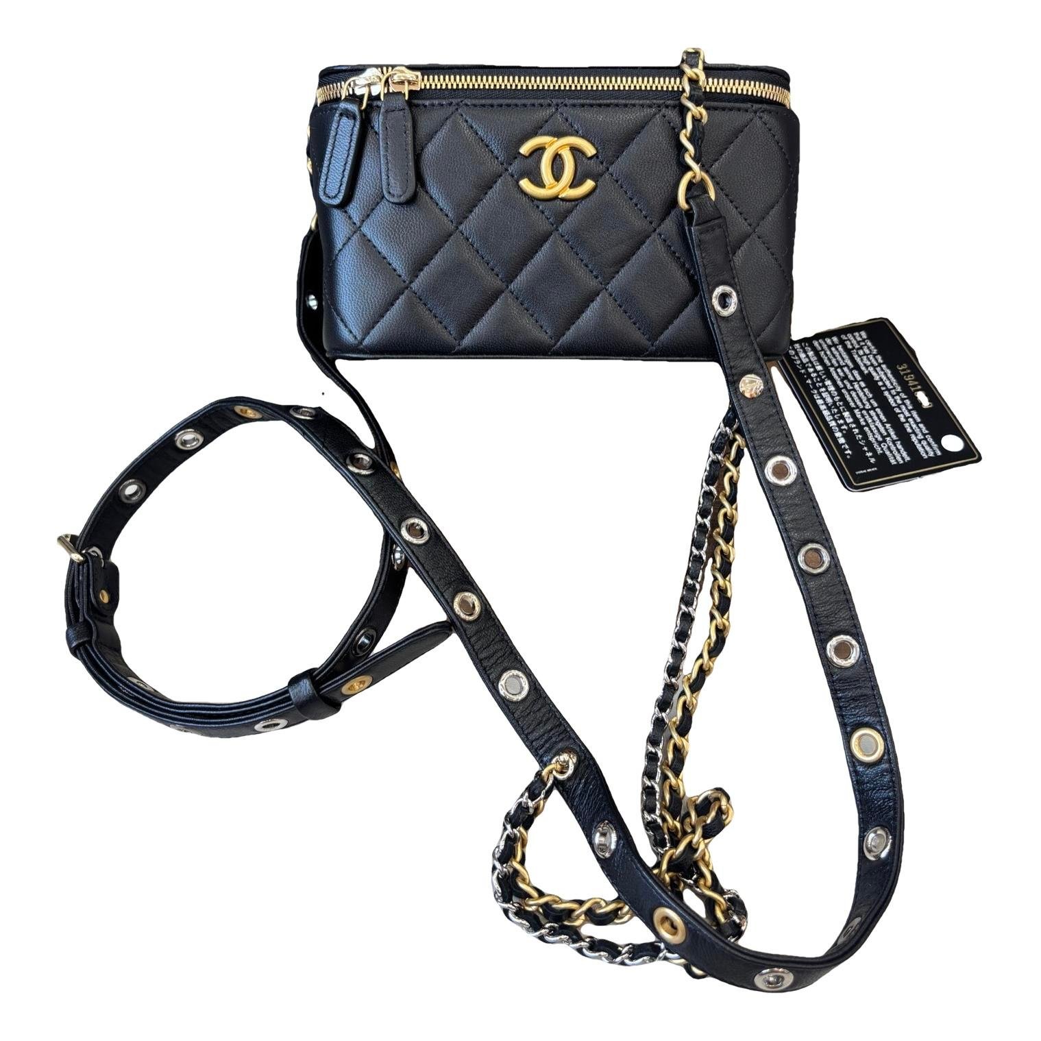 Trendy CC Vanity leather handbag