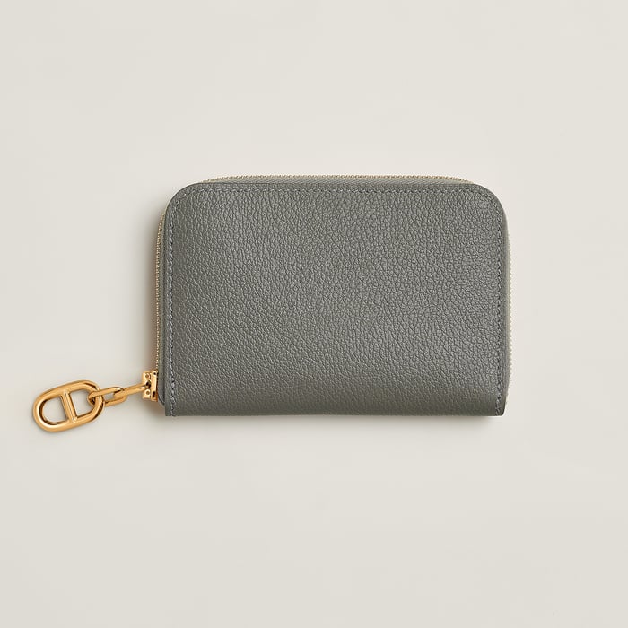 Gris Meyer Zipengo Chaine d'Ancre Compact Card Holder