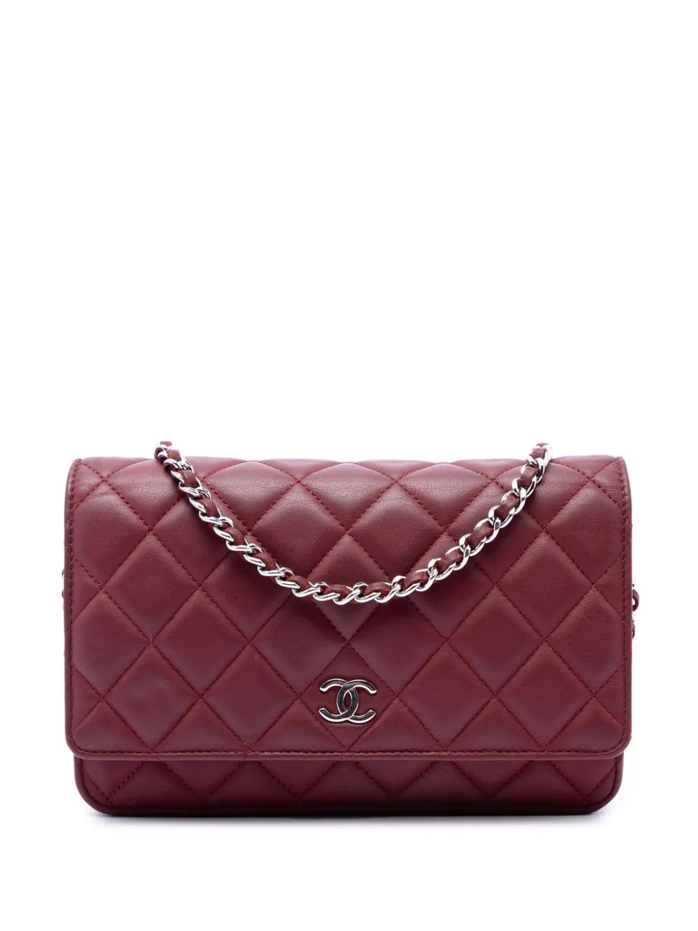 2011 CC Quilted Lambskin Wallet on Chain crossbody bag