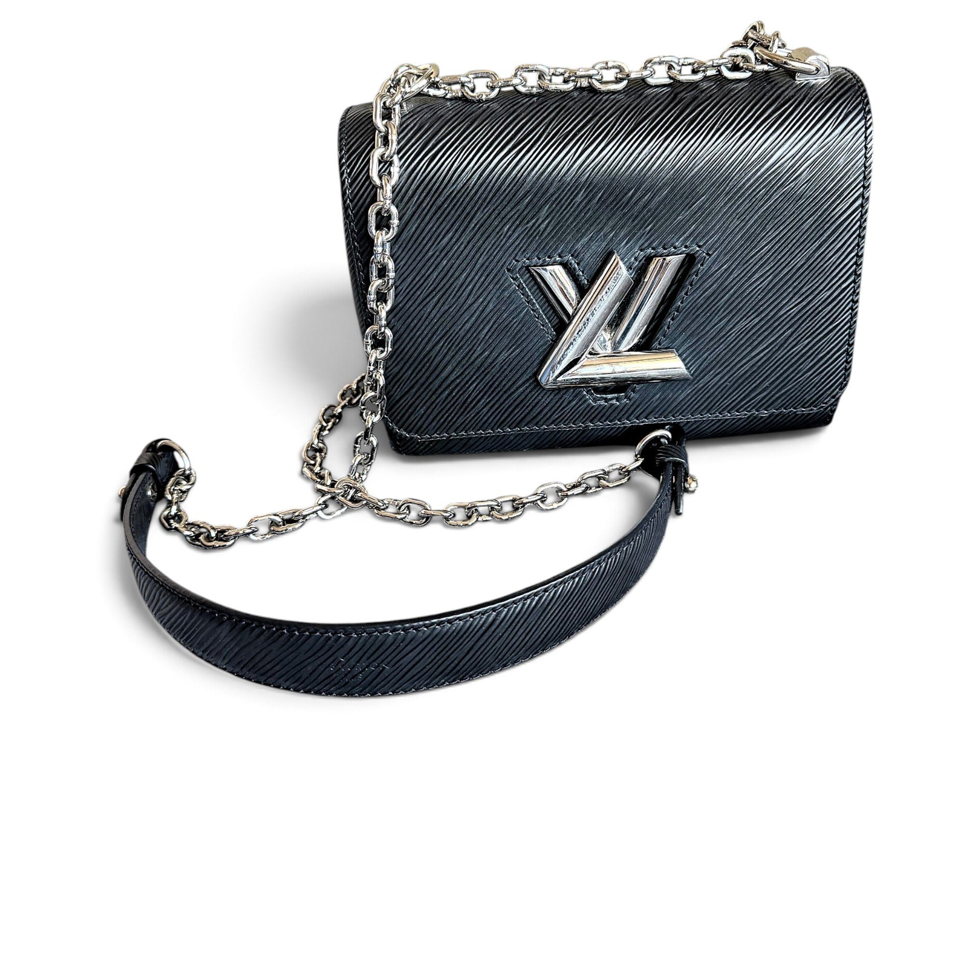 Twist leather handbag