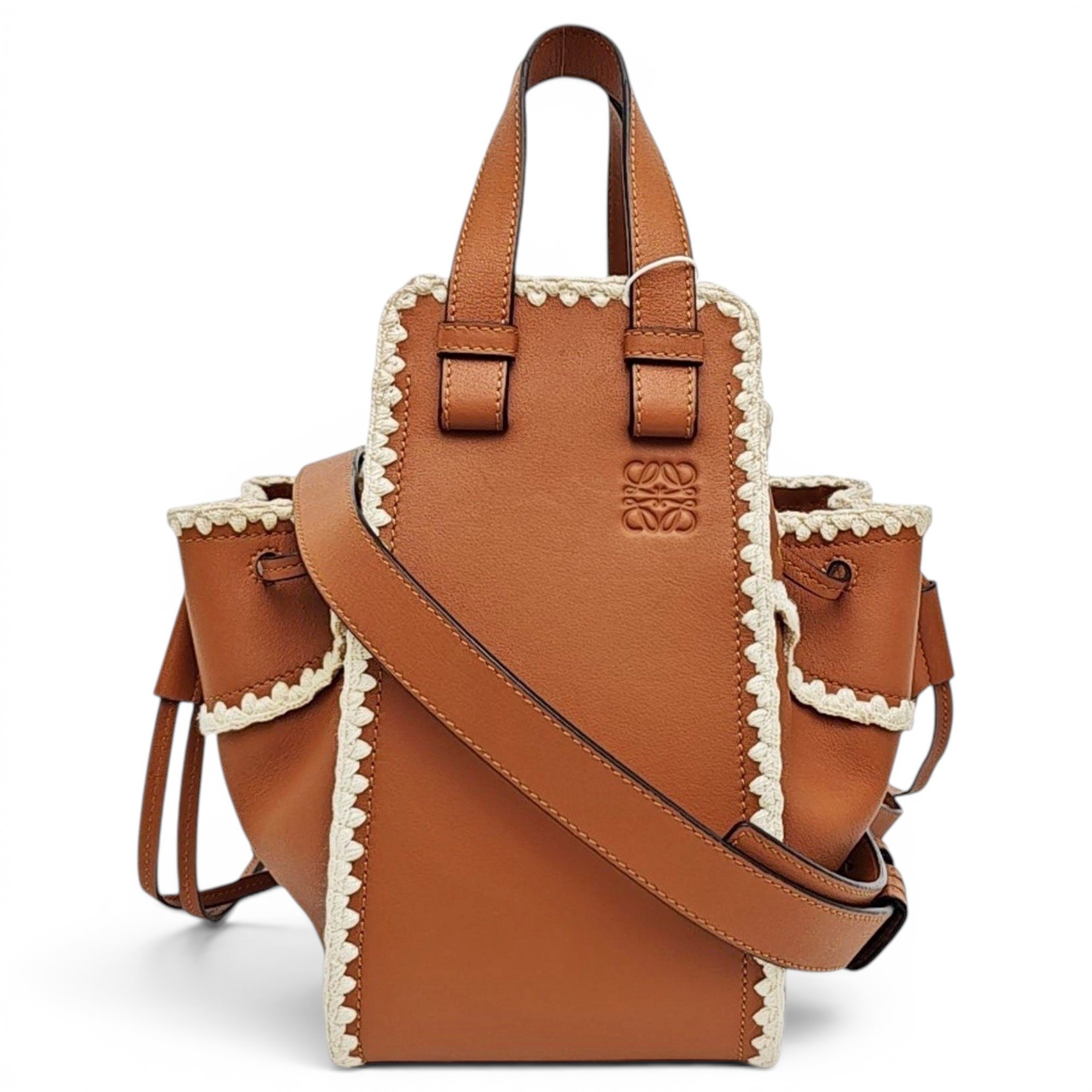 Hammock leather handbag