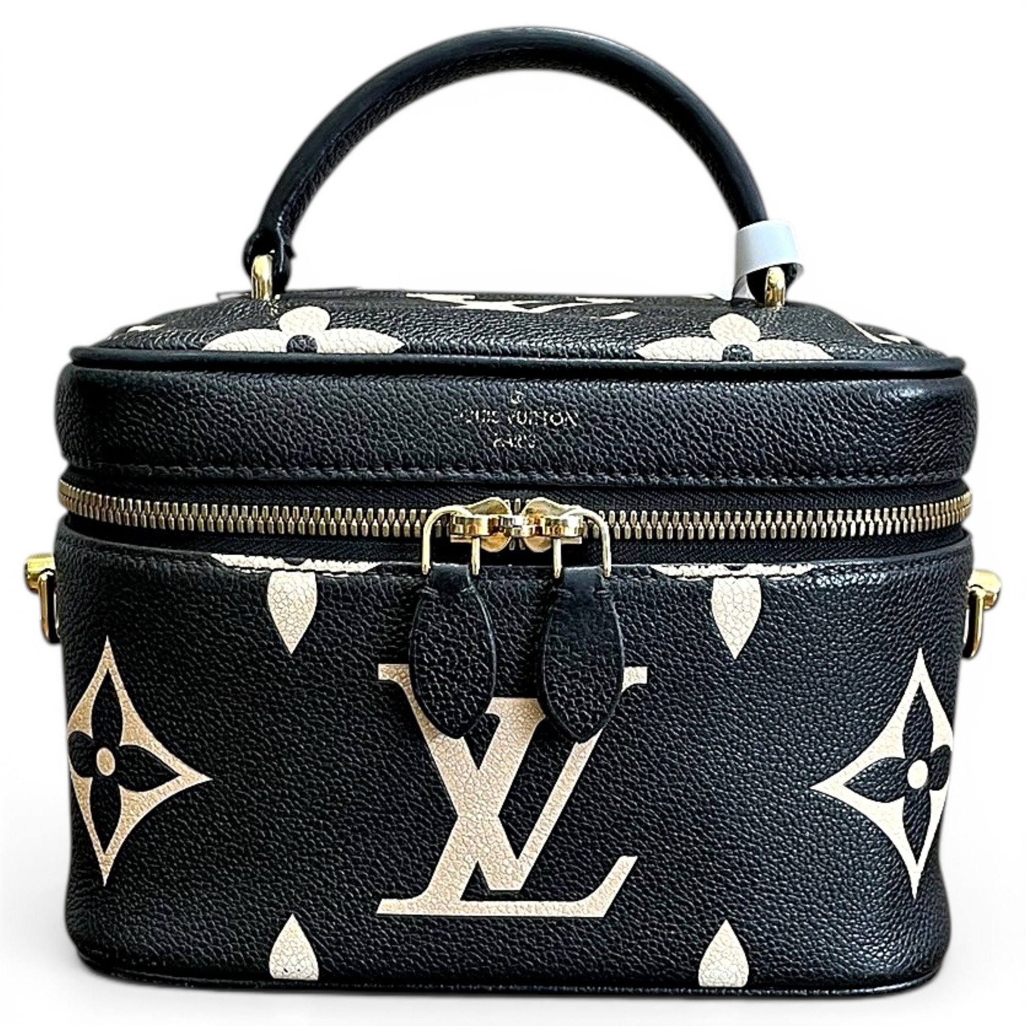 Vanity leather handbag