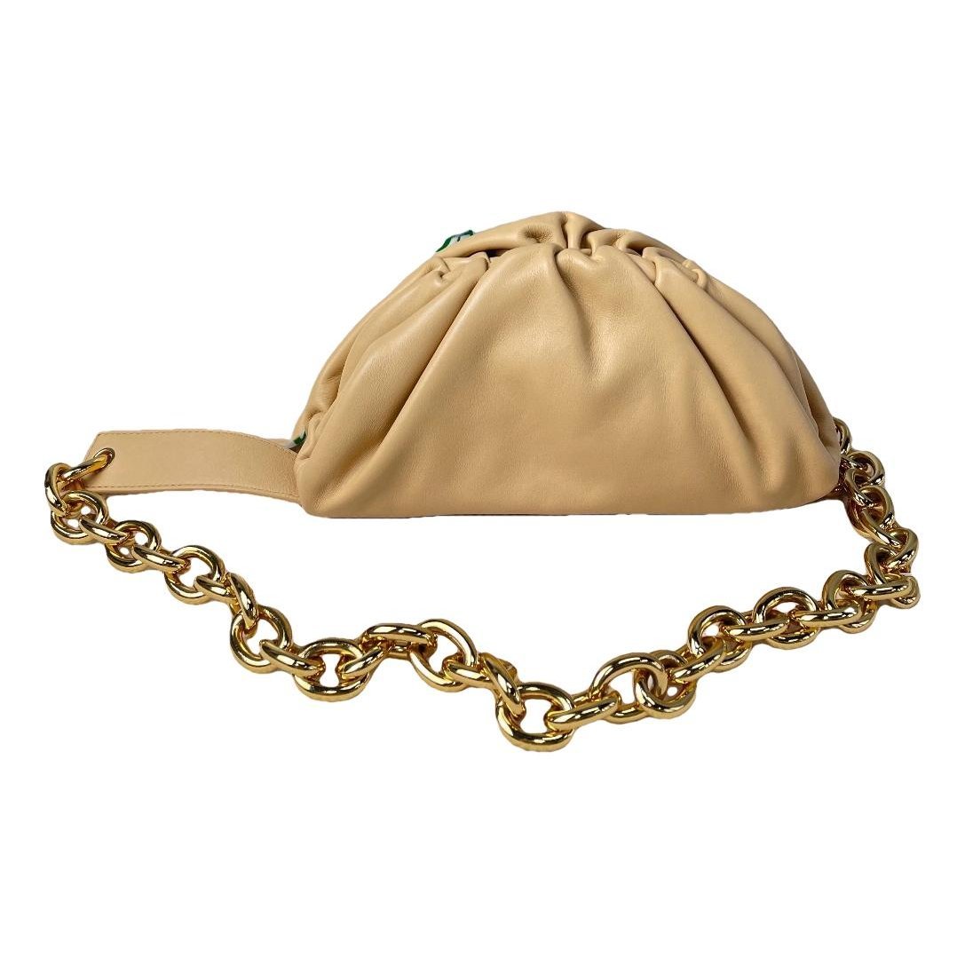 Pouch leather handbag