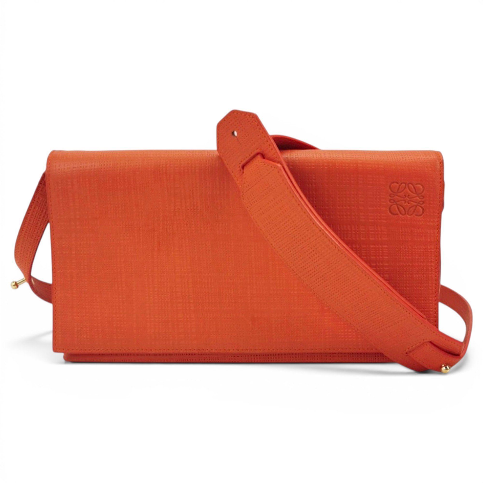 Postal leather crossbody bag