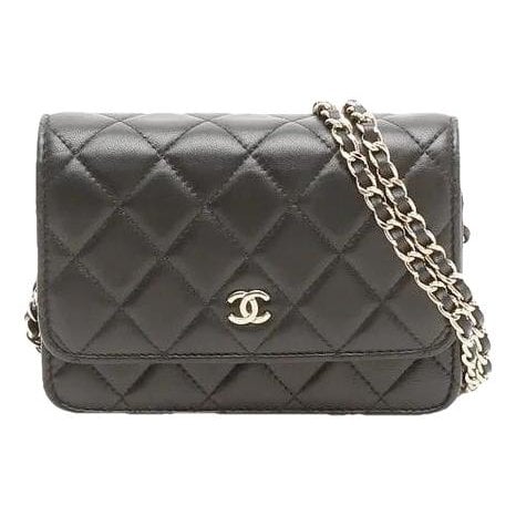 Wallet On Chain leather crossbody bag
