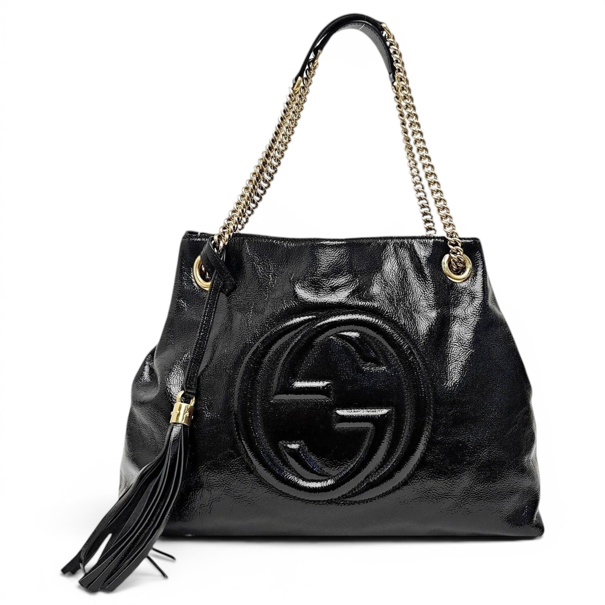 Soho patent leather handbag