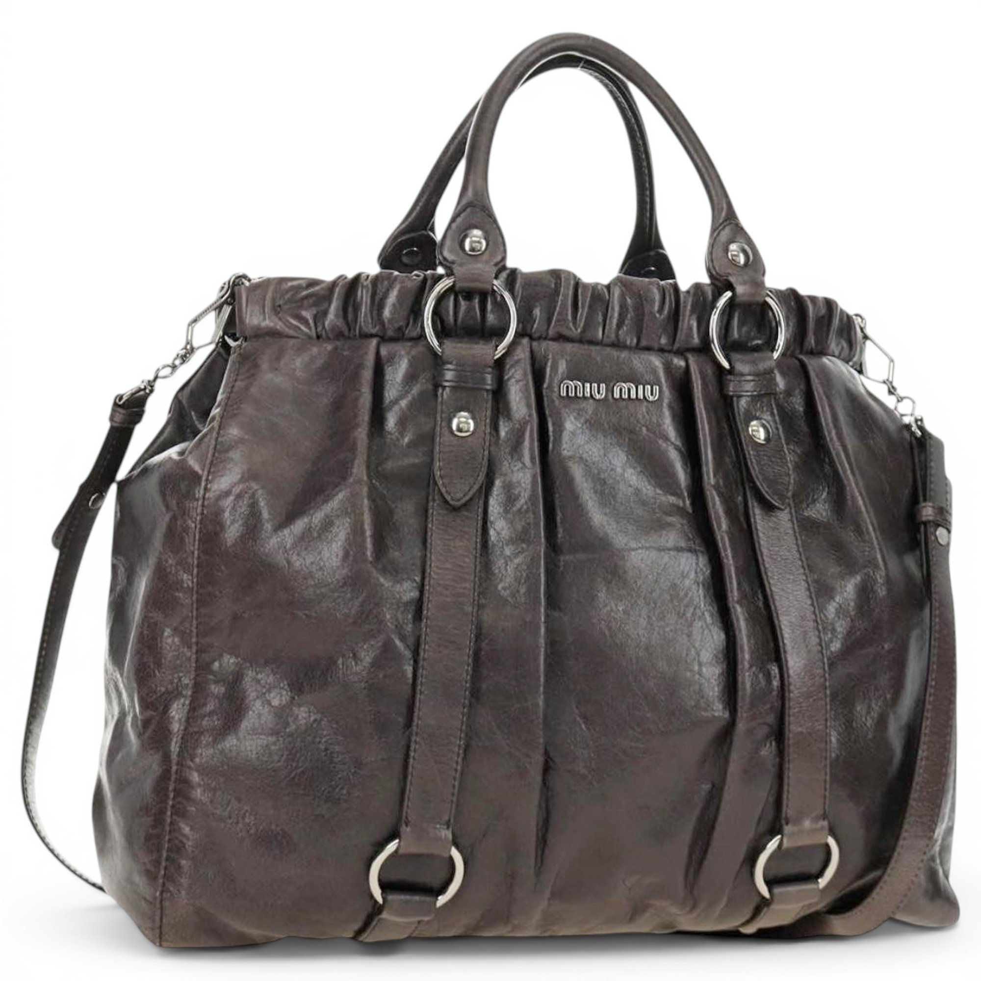 Leather handbag