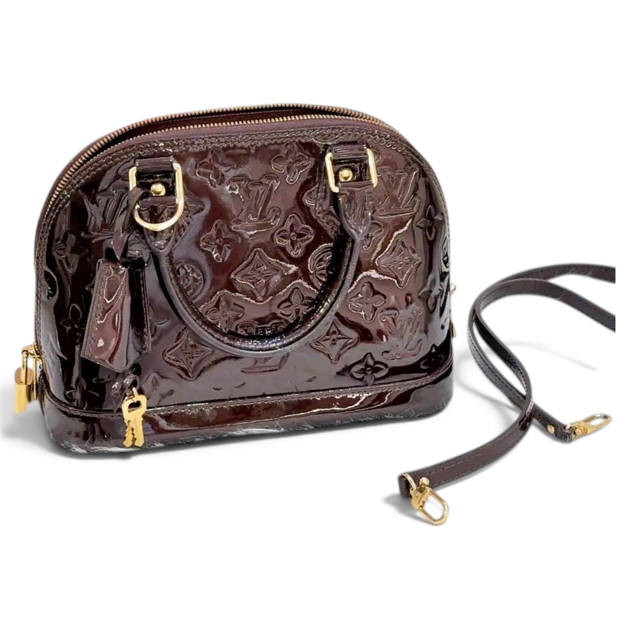 Alma BB patent leather handbag
