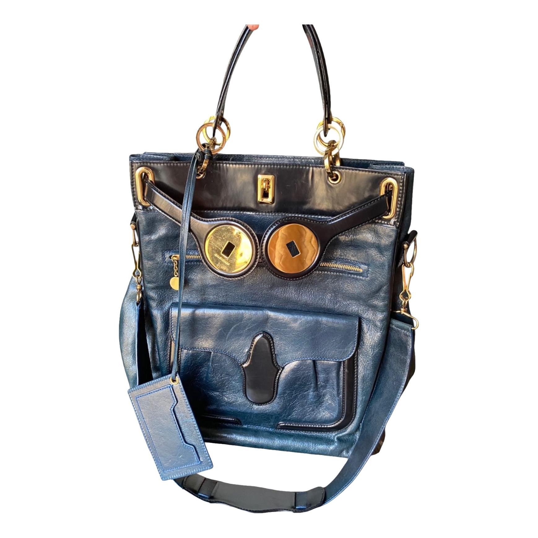 Leather tote