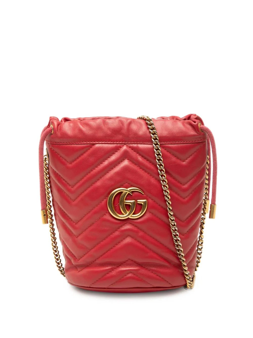 2016-2026 Small GG Marmont Matelasse Calfskin bucket bag